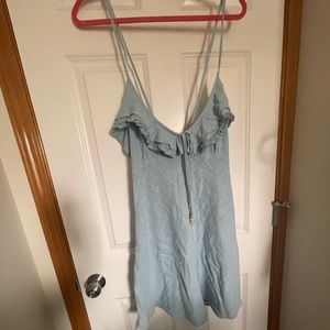 Free People blue linen dress